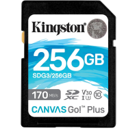 Kingston Canvas Go Plus SDXC Card UHS-I, C10, U3, V30 | SDG3/256GB